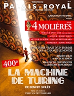 Réservez les meilleures places pour La Machine De Turing - Theatre Du Palais Royal - Du 18 août 2021 au 2 avril 2023 Réservez les meilleures places pour La Machine De Turing - Theatre Du Palais Royal - Du 18 août 2021 au 2 avril 2023