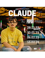 Réservez les meilleures places pour Claude - Popup! - Du 28 novembre 2022 au 15 février 2023