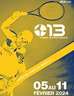 Book the best tickets for Open 13 Provence - Mercredi - Palais Des Sports -  February 7, 2024